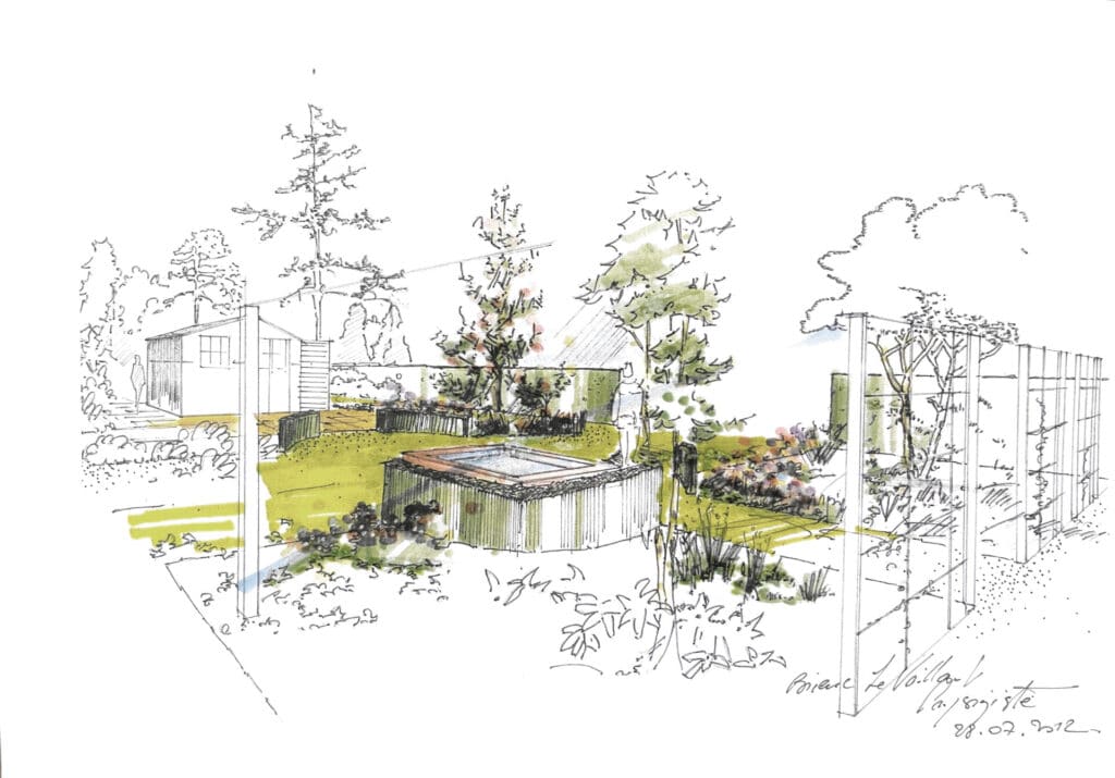 croquis paysagiste architecte bretagne