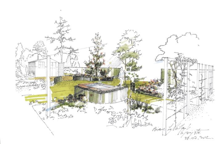 croquis paysagiste architecte bretagne